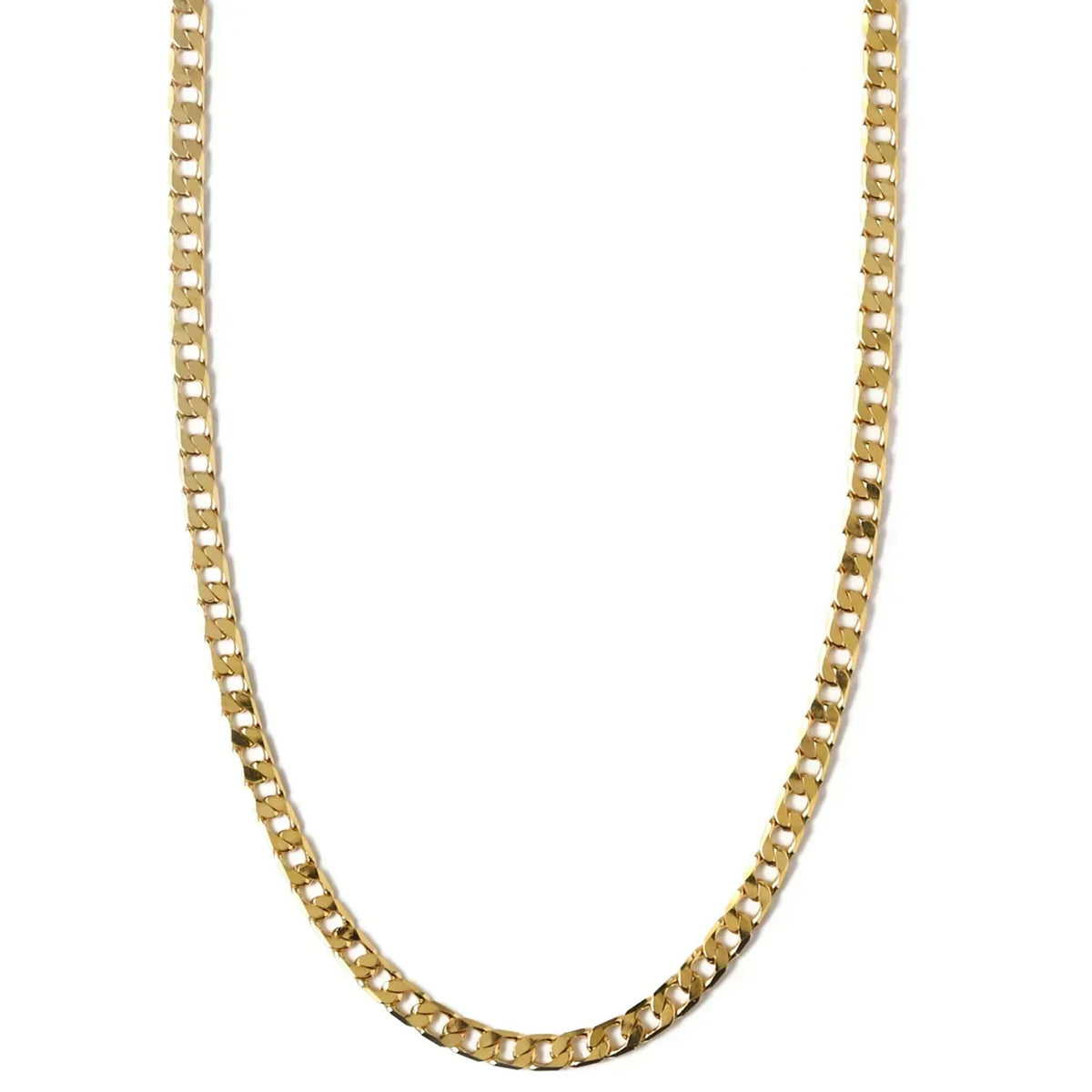 Collar Cadena Curb Eslabón Plano