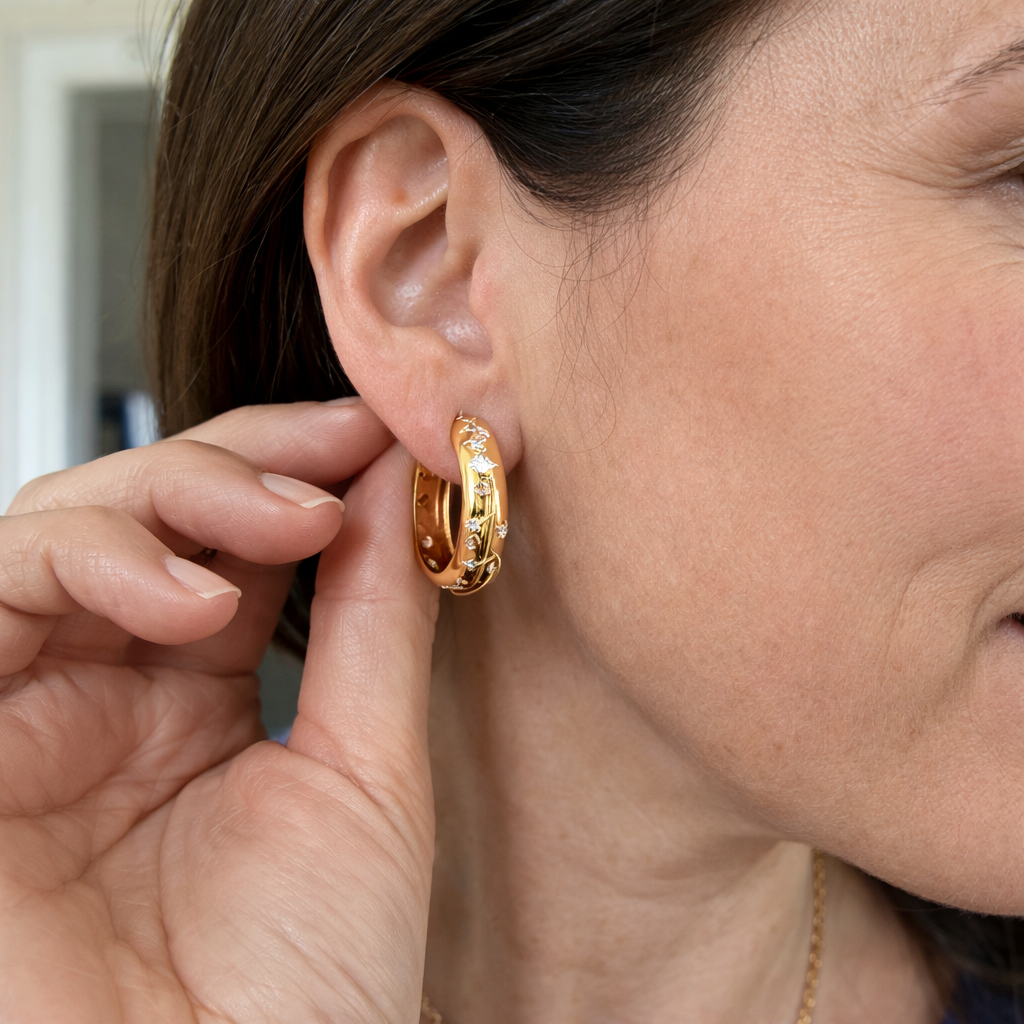 Aretes Argolla Cósmicos
