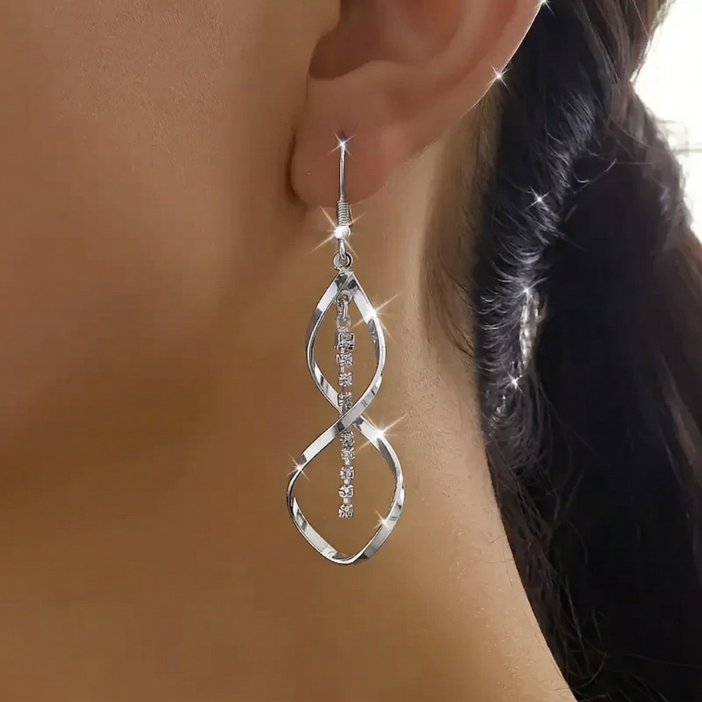 Aretes Espiral Rayo de Sol