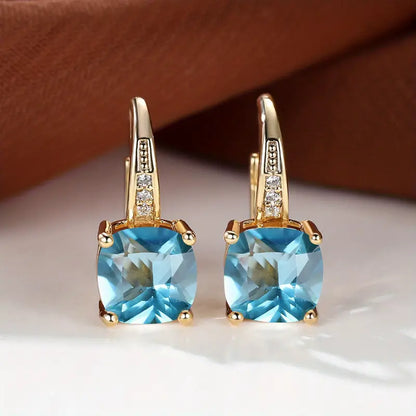 Aretes Argolla con Piedra Misteriosa