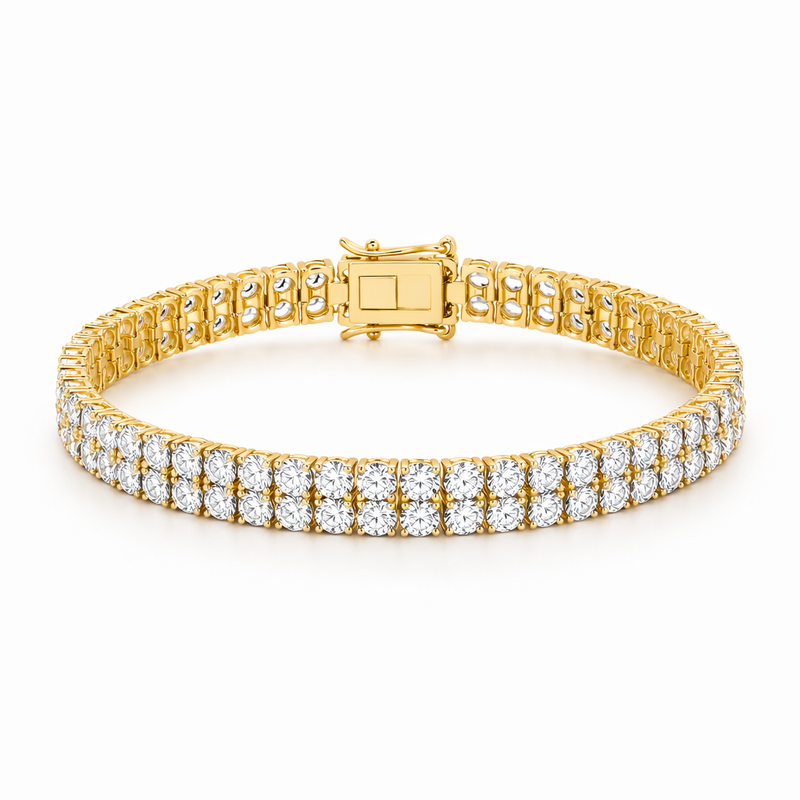 Pulsera Tennis Doble Hilera