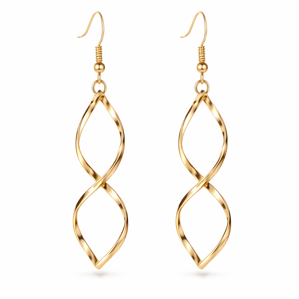 Aretes Colgantes Espiral