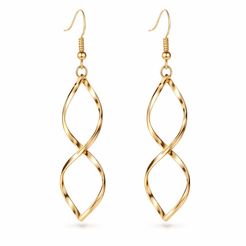 Aretes Colgantes Espiral
