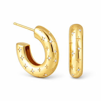 Aretes Argolla Cósmicos