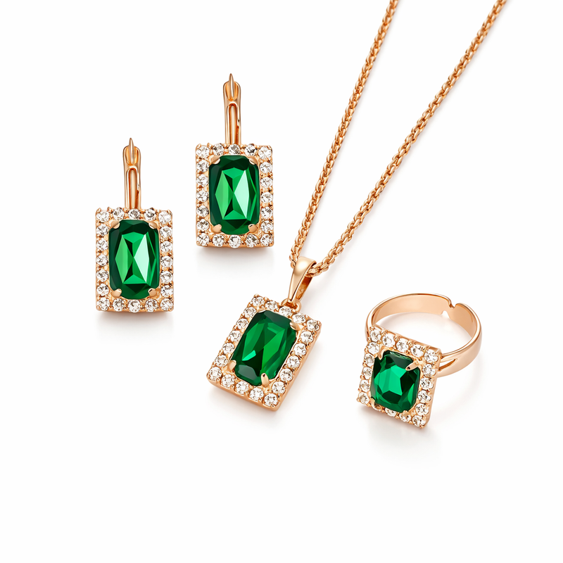 Sylvara Greenveil Set de Joyas