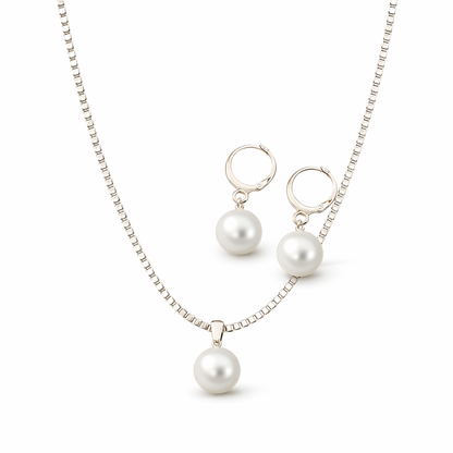 Set de Joyas Gracia Dorada con Perlas