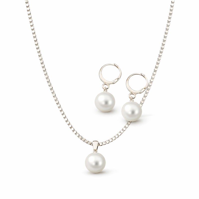 Set de Joyas Gracia Dorada con Perlas