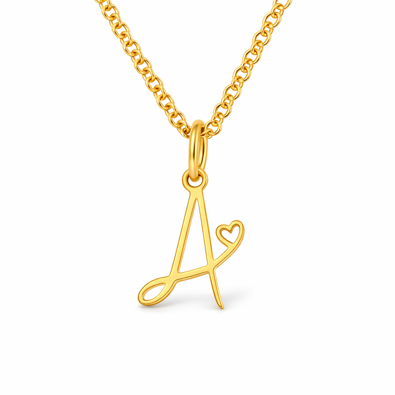 Collar con Inicial Corazón