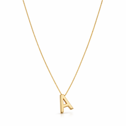 Collar con Inicial Letra de Amor