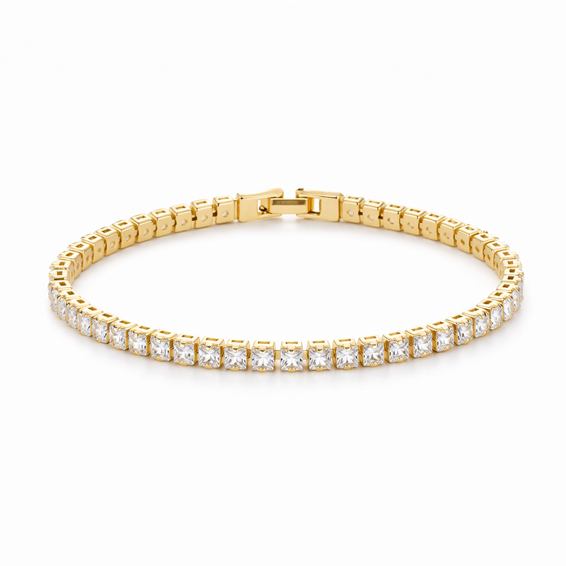 Pulsera Tennis Cuadrada