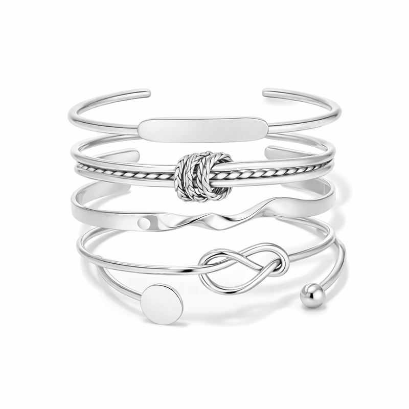Set de Pulseras Elegancia Nudo