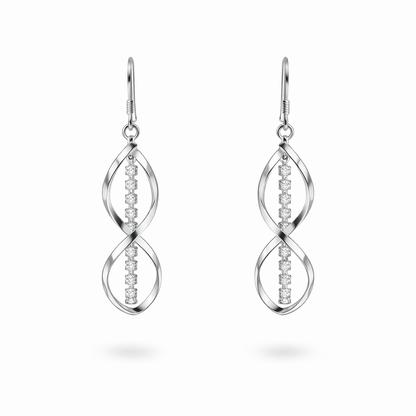 Aretes Espiral Rayo de Sol