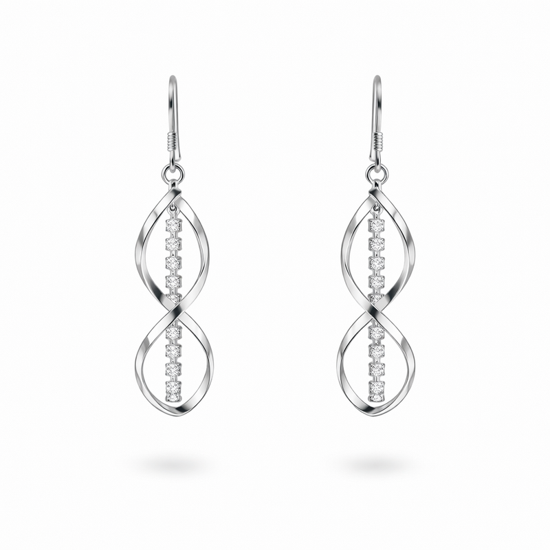Aretes Espiral Rayo de Sol