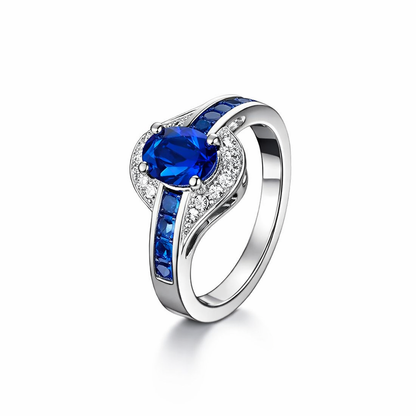 Anillo Flujo de Zafiro