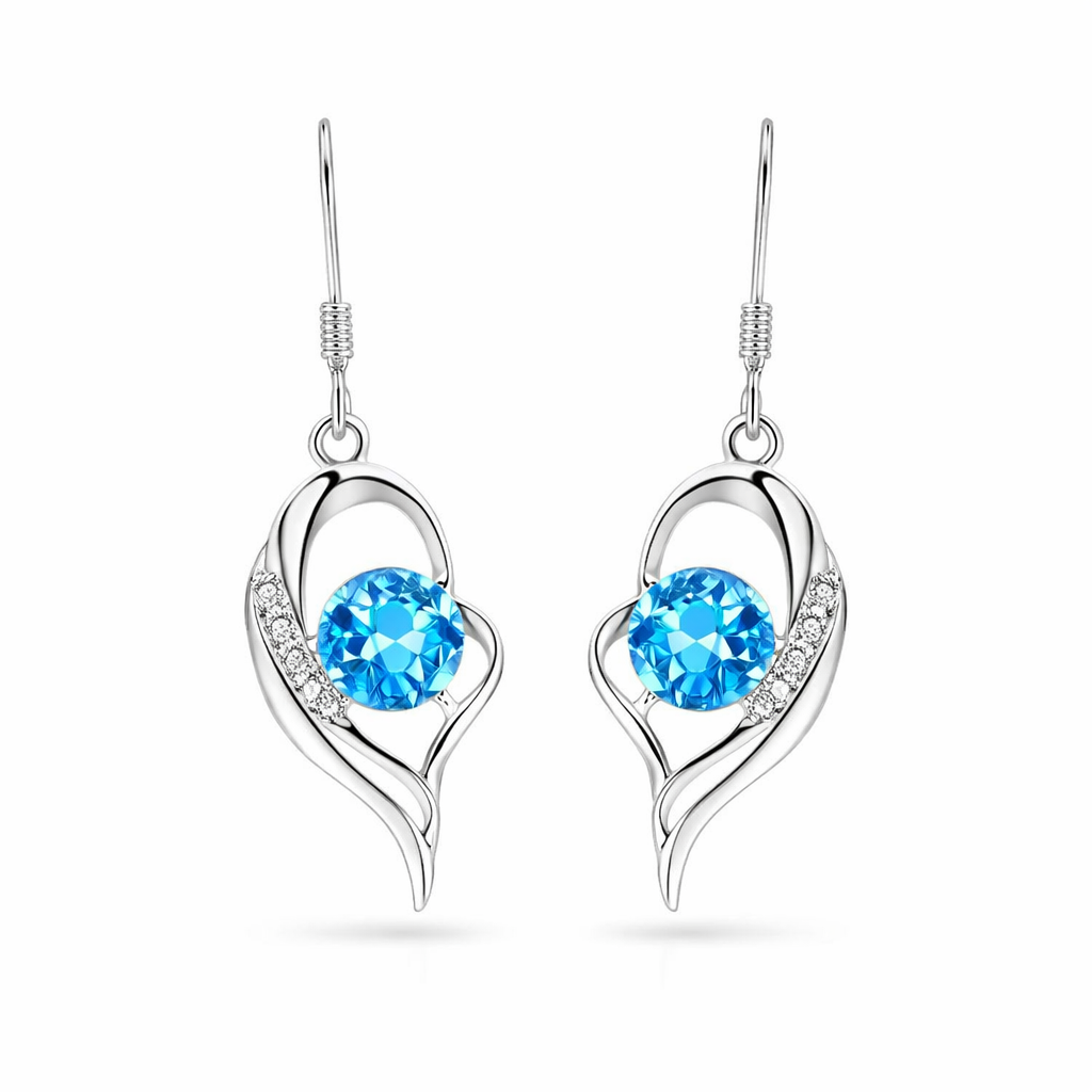 Aretes Colgantes Corazón Eclipse