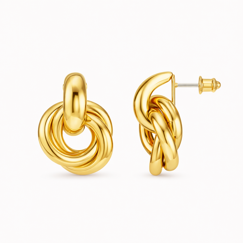 Aretes Trenzados Impactantes