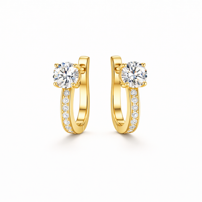 Aretes Mini Argollas Canal