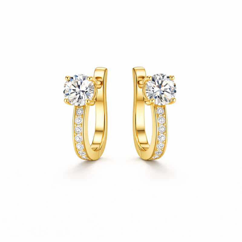Aretes Mini Argollas Canal