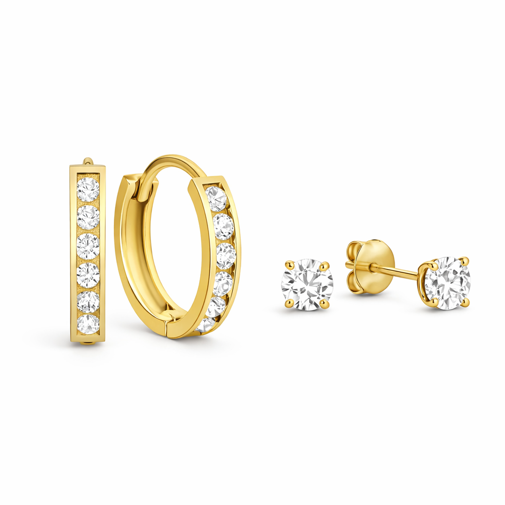Dara Brillane Set de Aretes con Piedra