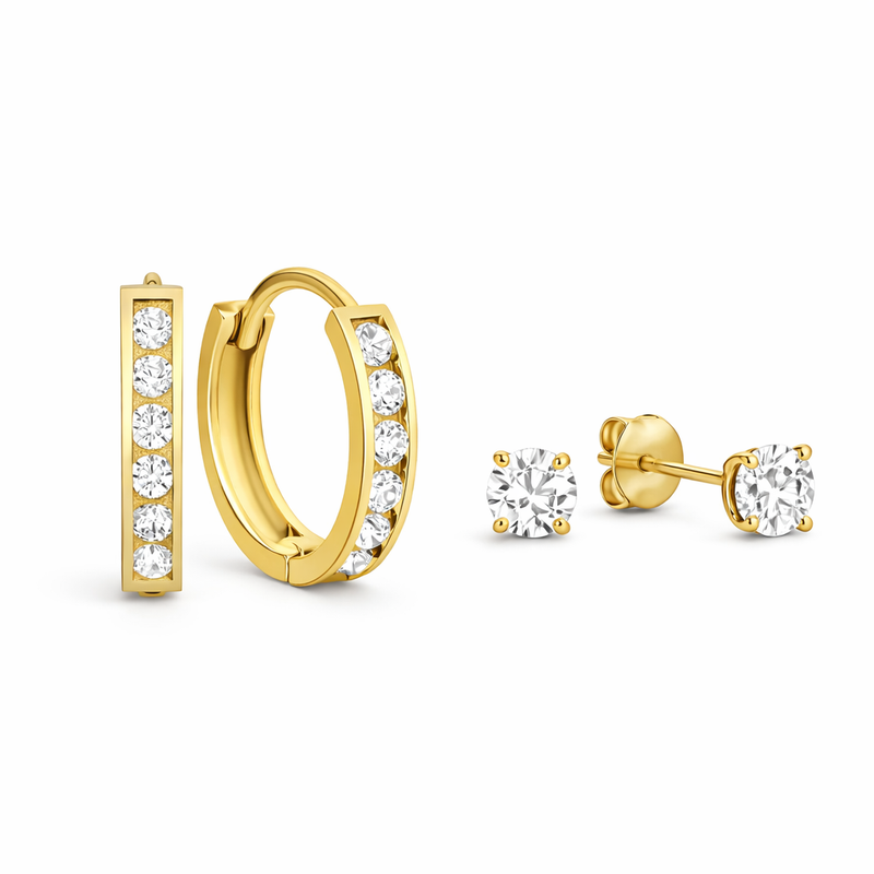 Dara Brillane Set de Aretes con Piedra