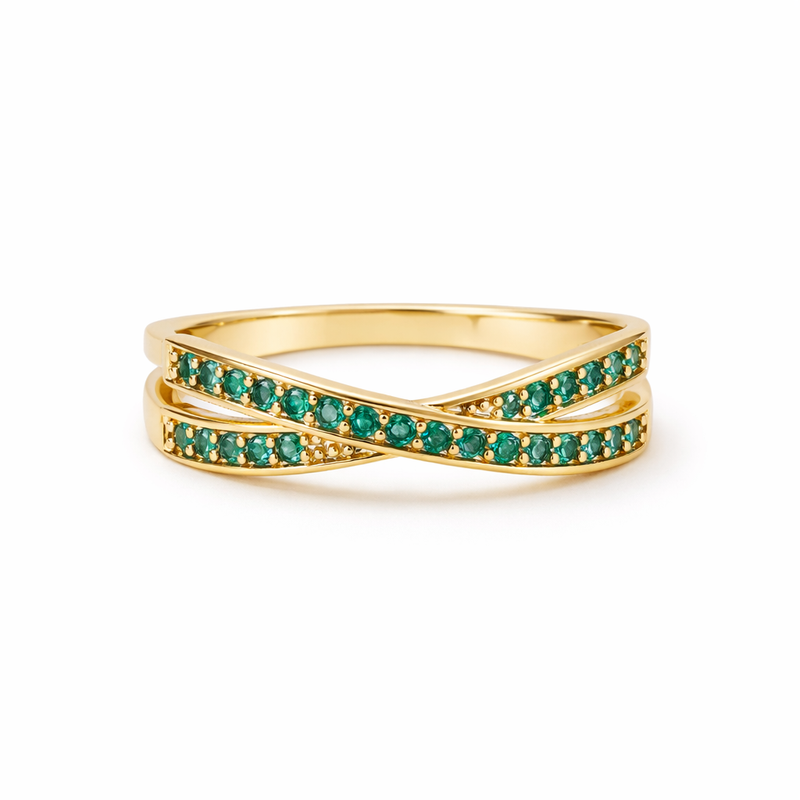 Anillo Flujo Esmeralda