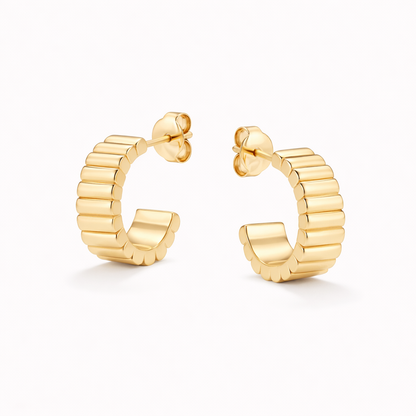 Aretes Grabado Clásico