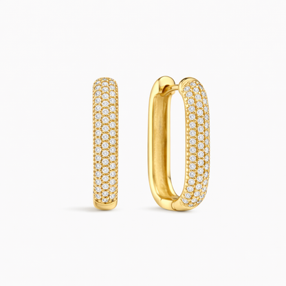 Aretes Argolla Pavé Ícono