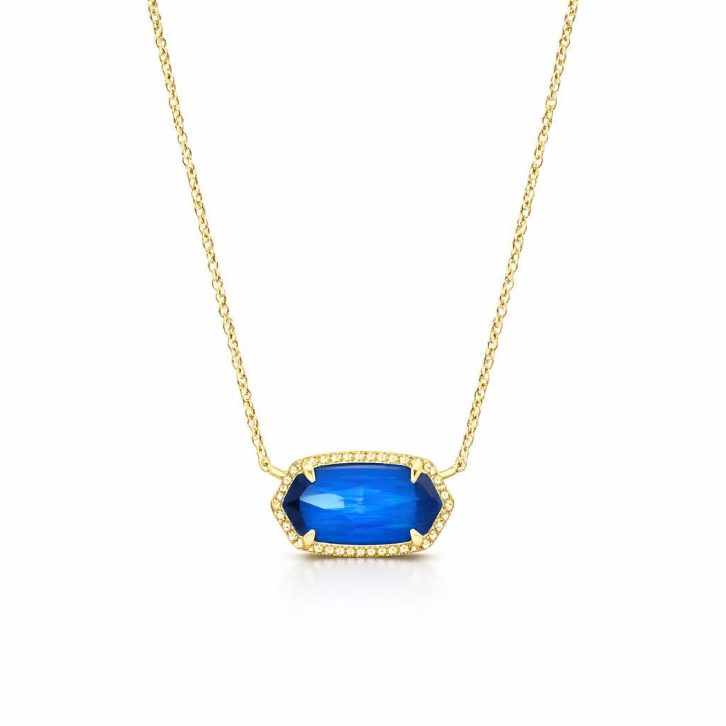 Collar de Zafiro Ovalado Clásico