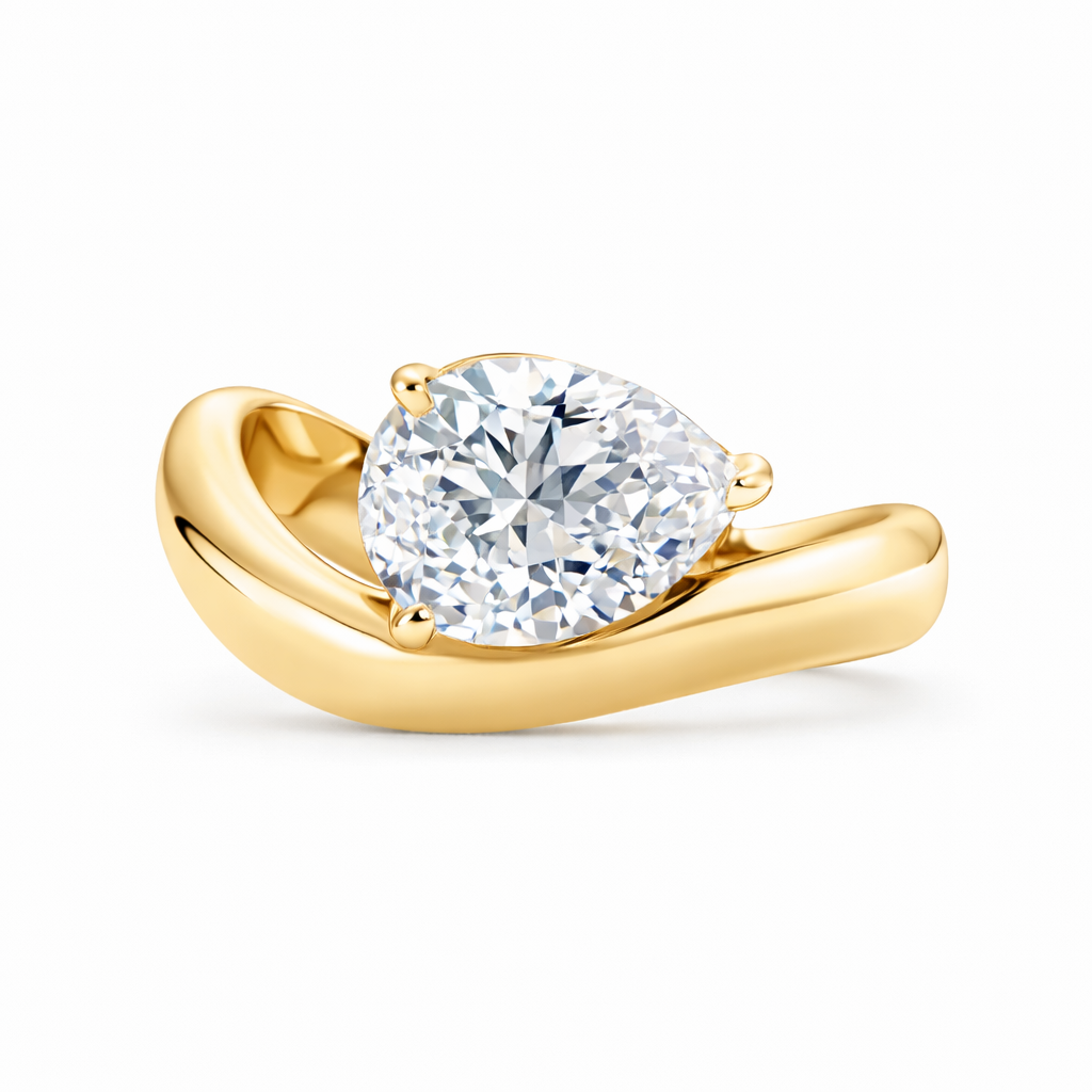 Anillo de Promesa Ondulado