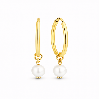 Aretes Mini Argollas Cluster de Cristal