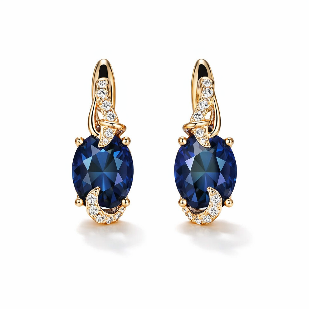 Aretes Colgantes Medianoche Real