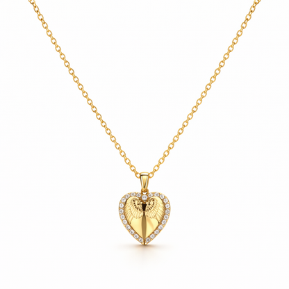 Collar Corazón y Mariposa