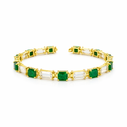 Pulsera Tennis Eslabón Verde