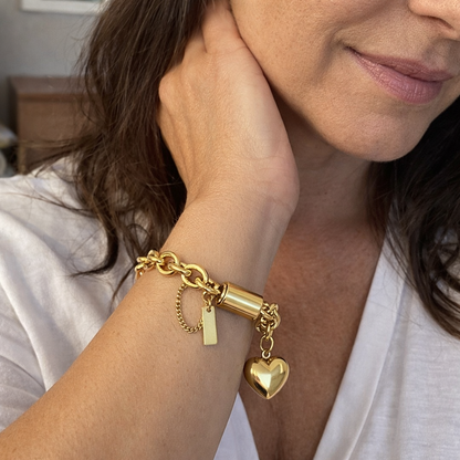 Pulsera Corazón Grueso