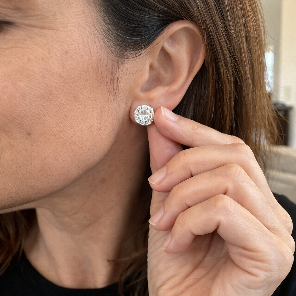 Nadine Aretes Cuadrados