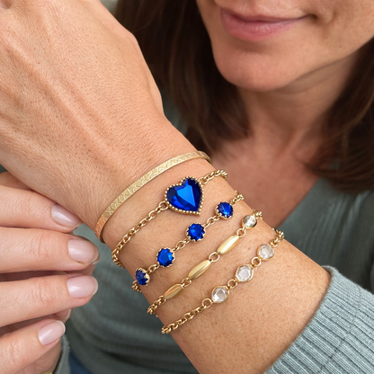 Set de Pulseras Aveline Azul Boreal
