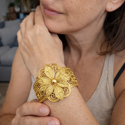 Anillo Flor Estilo Vintage