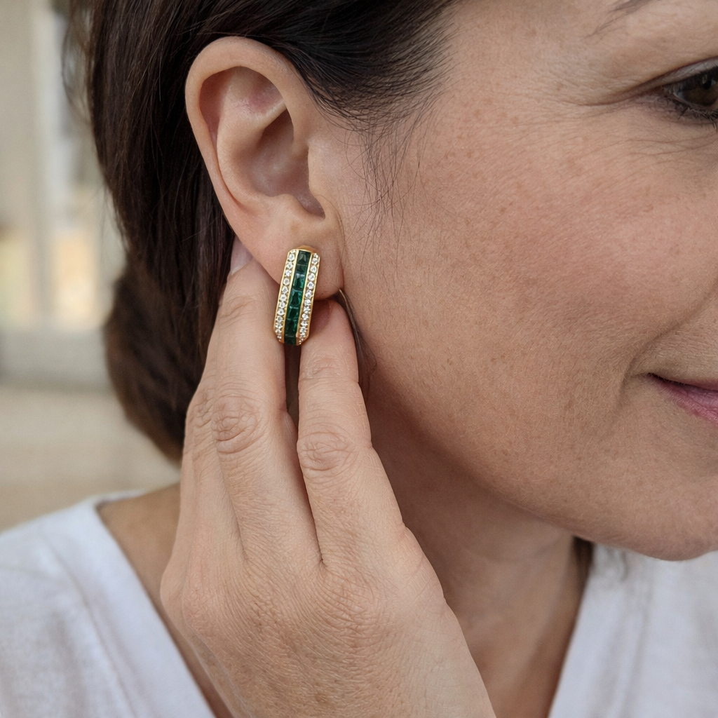 Sienna Aretes Esmeralda
