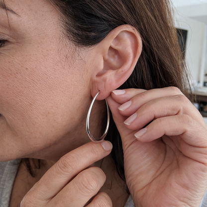 Aretes Argolla Oro Antiguo