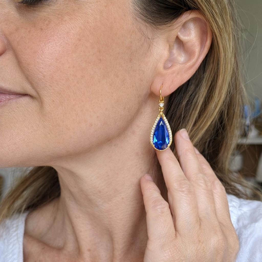Aretes Lágrima Azura