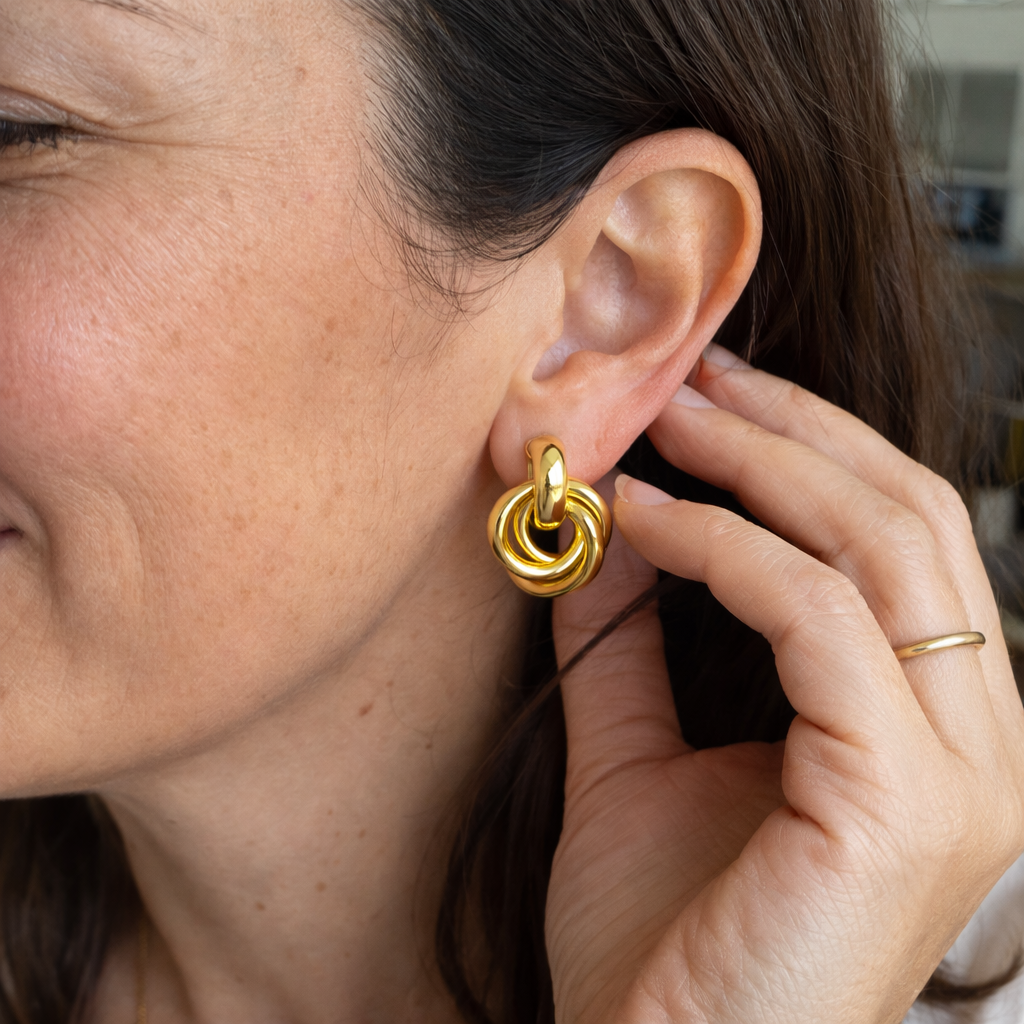 Aretes Trenzados Impactantes
