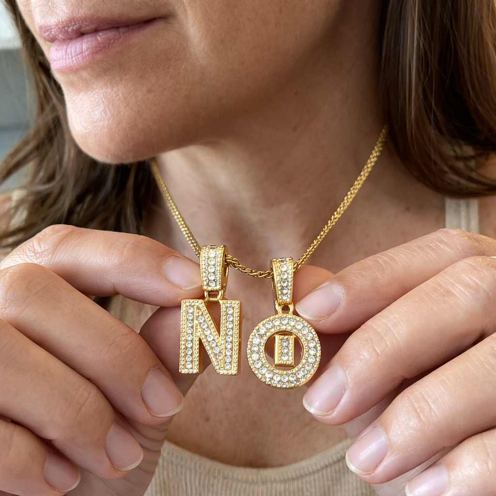 Set de Collares con Inicial Pavé