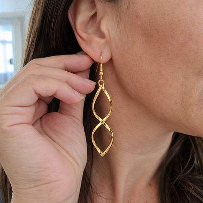 Aretes Colgantes Espiral