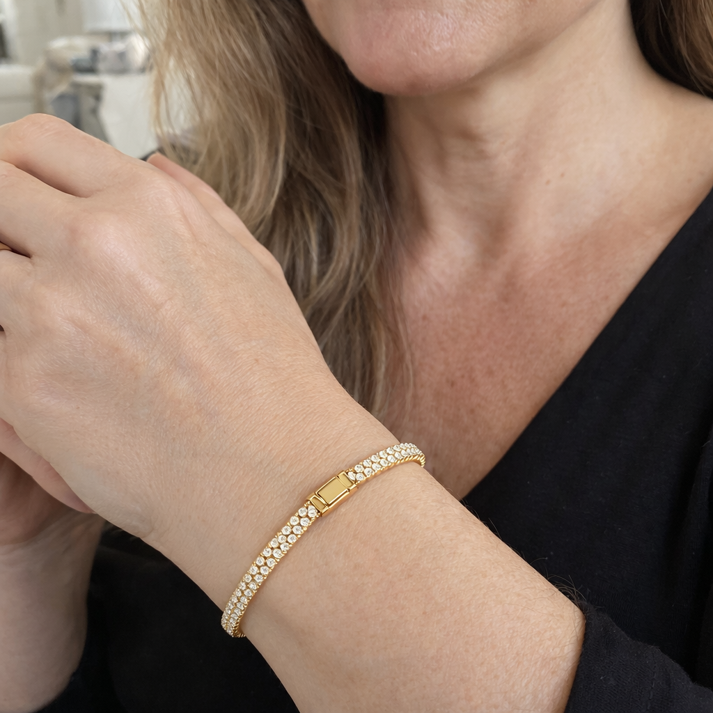 Pulsera Cubana Pavé