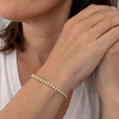 Pulsera Tennis Cuadrada