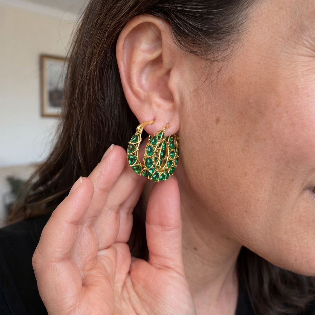 Elena Marlowe Aretes Argolla