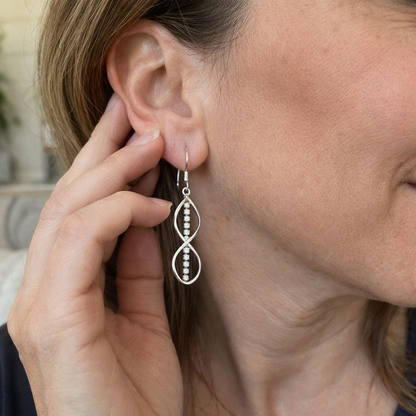 Aretes Espiral Rayo de Sol