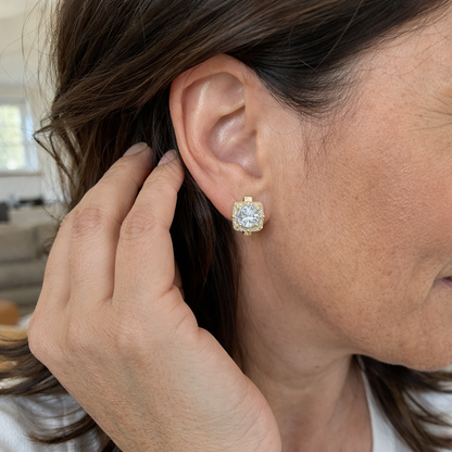 Nadine Aretes Cuadrados