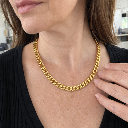Collar Eslabón Cubano Grueso