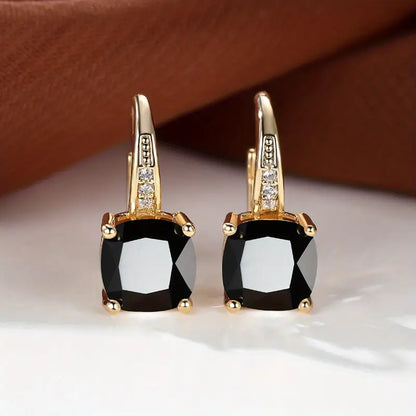 Aretes Argolla con Piedra Misteriosa
